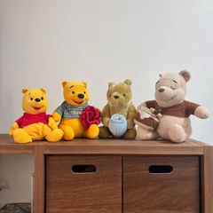 くまのプーさん　ぬいぐるみ　4個セット　クラシックプー など　当時物