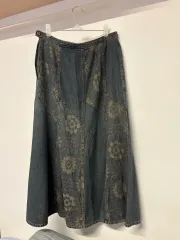 ヴィンテージ デニム ロング丈スカート