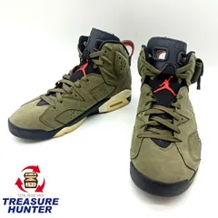 【中古】NIKE ナイキ　TRAVIS SCOTT X AIR JORDAN 6 RETRO OLIVE トラビススコット × エア ジョーダン 6 レトロ オリーブ CN1084-200 メンズ スニーカー 28.0ｃｍ【101042137005】