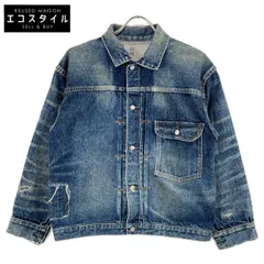 eYe JUNYA WATANABE MAN アイ ジュンヤ ワタナベ マン ×NEW MANUAL 24AW WN-J924 ﾌﾞﾙｰ ｳﾞｨﾝﾃｰｼﾞ加工 ﾊﾟｯﾁﾜｰｸ T-BACK Wﾈｰﾑﾃﾞﾆﾑｼﾞｬｹｯﾄ XS