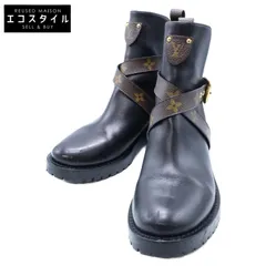 LOUIS VUITTON ルイヴィトン ディスカバリーライン モノグラムキャンバスベルト アンクルブーツ 36