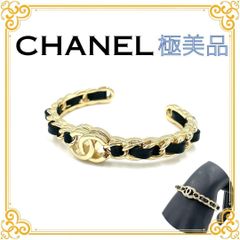 ✨️新品級✨️ シャネル ココマーク B24K バングル レザー レディース