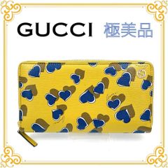 新品　箱付き　GUCCI グッチ　長財布　レザー　GG柄　ハート　イエロー色 新品 箱付き GUCCI グッチ 長財布 レザー GG柄 ハート イエロー色