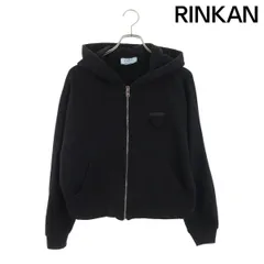 プラダ  138590 R212 10FI 三角ロゴパッチクロップドジップアップパーカー レディース Mのサムネイル