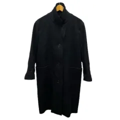 マーガレットハウエル MHL. コート 長袖 無地 日本製 コットン 595-8210506 1 黒 ブラック