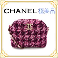 新品CHANELシャネル ツイードショルダーバッグ 斜めがけ VIPイヤー