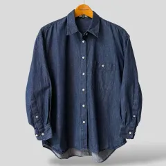 (レディース Sサイズ) UNIQLO U オーバーサイズ デニムシャツ