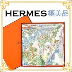 HERMES カレ 90 《エスプリの旅立ち》 スカーフ シルク - メルカリ