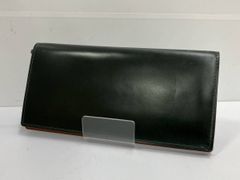 未使用 大峡製鞄 コードバン 黒 二つ折り長財布 メンズ - メルカリ