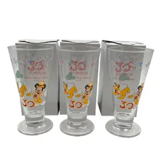 ディズニー 30周年 グラス ミッキー プルート BLUE BAYOU 3点まとめ売り 【AT401】