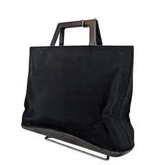 Salvatore Ferragamo サルヴァトーレ フェラガモ ハンドバッグ スウェードレザー ブラック AQ-21 9721 ※ショルダーストラップ欠品