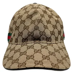 【中古】 GUCCI グッチ  キャップ   GGキャンバス ベースボールキャップ ブラウン メンズ 26004706 KJ