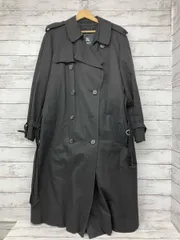 BURBERRY London／BBB17-178-09／トレンチコート／カシミヤ混ライナー／ベルト付き／ブラック／XLサイズ／メンズ 
