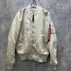 ALPHA アルファ MA-1  Flight Jacket フライトジャケット 20004 サイズXL ホワイト 