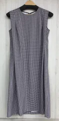 FOXEY NEW YORK フォクシー DRESS SONATA ソナタ ノースリーブワンピース [44442] ブラウン 千鳥格子柄 日本製 レディース [表記サイズ:38]