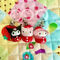 サンリオ 딸기 めじるし ガチャ ハローキティ マイメロディ クロミ セット