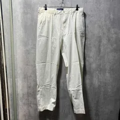 RALPH LAUREN POLO GOLF 綿パン ロゴ刺繍コットンパンツ ロングパンツ ホワイト サイズ34/34 ラルフローレンポロ