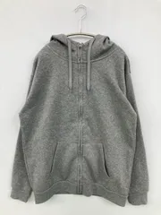 PRIMAL POINT パーカー L グレー 裏起毛 無地 ジップアップ 長袖