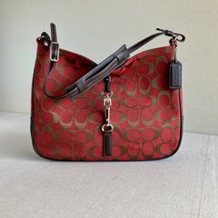 希少色】coachワンショルダーバッグ シグネチャー クリップホーボー