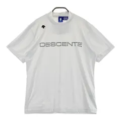 サイズ：L DESCENTE GOLF デサントゴルフ  モックネック 半袖Tシャツ  ホワイト系 [240101615468] ゴルフウェア メンズ ストスト