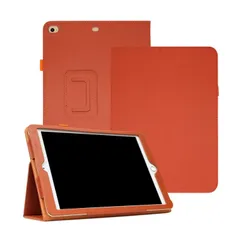 タブレットケース 対応 iPad Air2 Air iPad 6 第6世代 iPad 5 第5世代 2018 2017 9.7 インチ 用 ケース オートスリープ スタンド 角度調節 耐衝撃 アイパッド 6 5 エア 2 保護 カバー オレンジ