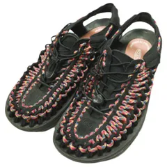 KEEN x BEAMS キーン ビームス 別注 7COLOR MULTI UNEEK ユニーク 1020779 US8.5(26.5cm) Black 編み込み アウトドア サンダル シューズ g23709