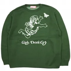 Girls Don't Cry ガールズドントクライ 24AW 日本製 Angel Knit エンジェルニット S Green セーター VERDY コットン クルーネック トップス g24096のサムネイル