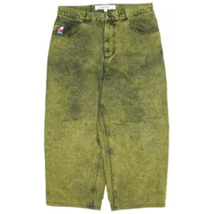 POLAR SKATE CO. ポーラー スケートカンパニー BIG BOY JEANS ビッグボーイジーンズ PSC-F21-BIGBOYJEANS L YELLOW BLACK ワイド バギー デニムパンツ ボトムス g24099のサムネイル