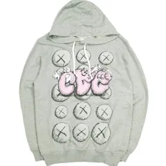 COMME des GARCONS SHIRT x KAWS コムデギャルソンシャツ カウズ 21AW 別注 PRINTED HOODIE 裏毛 スウェットプルオーバーパーカー FH-T001 M グレー トップス g24214のサムネイル
