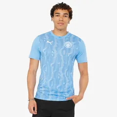 【送料無料・匿名配送】PUMA プーマ マンチェスター・シティ 24/25 プレマッチ シャツ 練習着 Tシャツ 半袖 トレーニングウェア 新品 正規品 並行輸入 日本未発売
