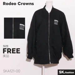 美品 Rodeo Crowns アウター ブルゾン　ジャンパー 長袖　カジュアル　ロゴ入り　前ジップ　ポケット付き　コットン混