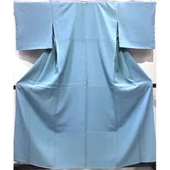 着物・色無地・単衣・紋無・水色系地・No.200701-2092・梱包サイズ80