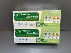 未使用品　ジッパーバッグ　Ｌ32枚／ＸＬ25枚　入り