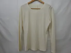 LANVIN カットソー ランバン 長袖 Tシャツ アイボリー クリーム色 レディース サイズ42 中古品