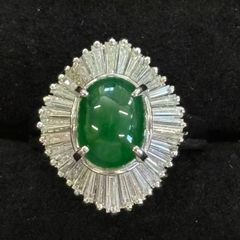 D1.64ct 翡翠 Pt900 プラチナ ダイヤモンド 指輪 11.4g - メルカリ D1.64ct 翡翠 Pt900 プラチナ ダイヤモンド 指輪 11.4g - メルカリ