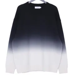 GRAPHPAPER Gradient Dyed Wool Crew Neck Knit サイズ1 ブラック GU253-80492のサムネイル