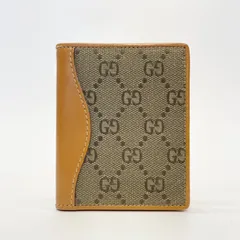 3533 GUCCI グッチ 二つ折り財布 GG キャンバス ブラウン ヴィンテージ
