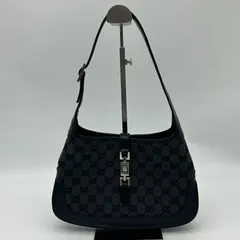 GUCCI（グッチ）ワンショルダーバッグ ジャッキー GGキャンバス ブラック【中古】