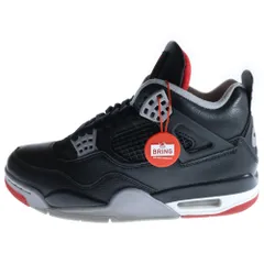 NIKE (ナイキ) AIR JORDAN 4 Retro Bred Reimagined FV5029‐006 エアジョーダン4 ブレッド リイマジンド ハイカットスニーカー ブラック US7/25cm