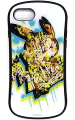 【中古】モバイル雑貨 ピカチュウ Pokemon Center SHIBUYA Graffiti Art iPhone8/7/6s/6対応ハイブリッドガラスケース 「ポケットモンスター」 ポケモンセンター限定