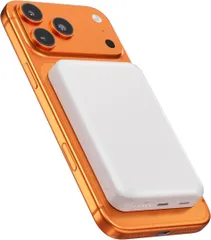 MagSafe対応 マグネット式 10000mAh モバイルバッテリー ホワイト