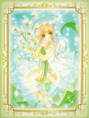 葉*月様 手描きイラスト✩原画＊四つ葉のエルフ少女＊中色紙