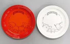 【中古】皿・茶碗 集合 ル・クルーゼ ブレートセット(2枚セット) 「サンリオキャラクターズ ハロウィン」 サントリードリンクフェア 当選品