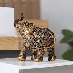 象 ゾウ 置物 オブジェ エレファント 風水 開運 金運 幸運 招福 縁起物 インテリア ゴールド 金 アンティーク 財運 仕事運 家庭運 玄関 リビング 卓上 開運インテリア 商売繁盛 厄除け お守り 祝い ギフト プレゼント 開運雑貨 飾り