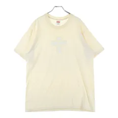 SUPREME (シュプリーム) 20AW Cross Box Logo Tee Natural クロスボックスロゴ半袖Tシャツ ナチュラル カットソー