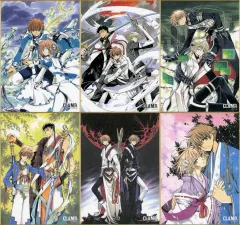 【中古】紙製品 全6種セット 「ツバサ-RESERVoir CHRoNiCLE- ミニ色紙コレクション」 CLAMP展グッズ