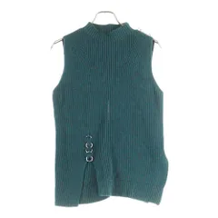 DIESEL (ディーゼル) リング装飾 ノースリーブ ニット レディース ブルー