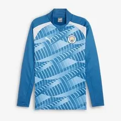 【送料無料・匿名配送】PUMA プーマ マンチェスター・シティ 23/24 プレマッチ 長袖 スウェット トップ 練習着 新品 正規品 並行輸入 日本未発売