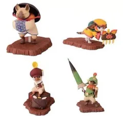 【中古】トレーディングフィギュア 全4種セット 「一番くじ モンスターハンター4」 K賞 カードスタンドフィギュア
