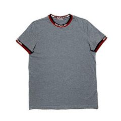 美品 MONCLER レタリング S グレー Tシャツ 国内正規品 4S87 - メルカリ